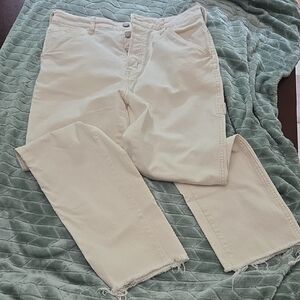 Aeropostale Women's High Rise Jeans - Cream